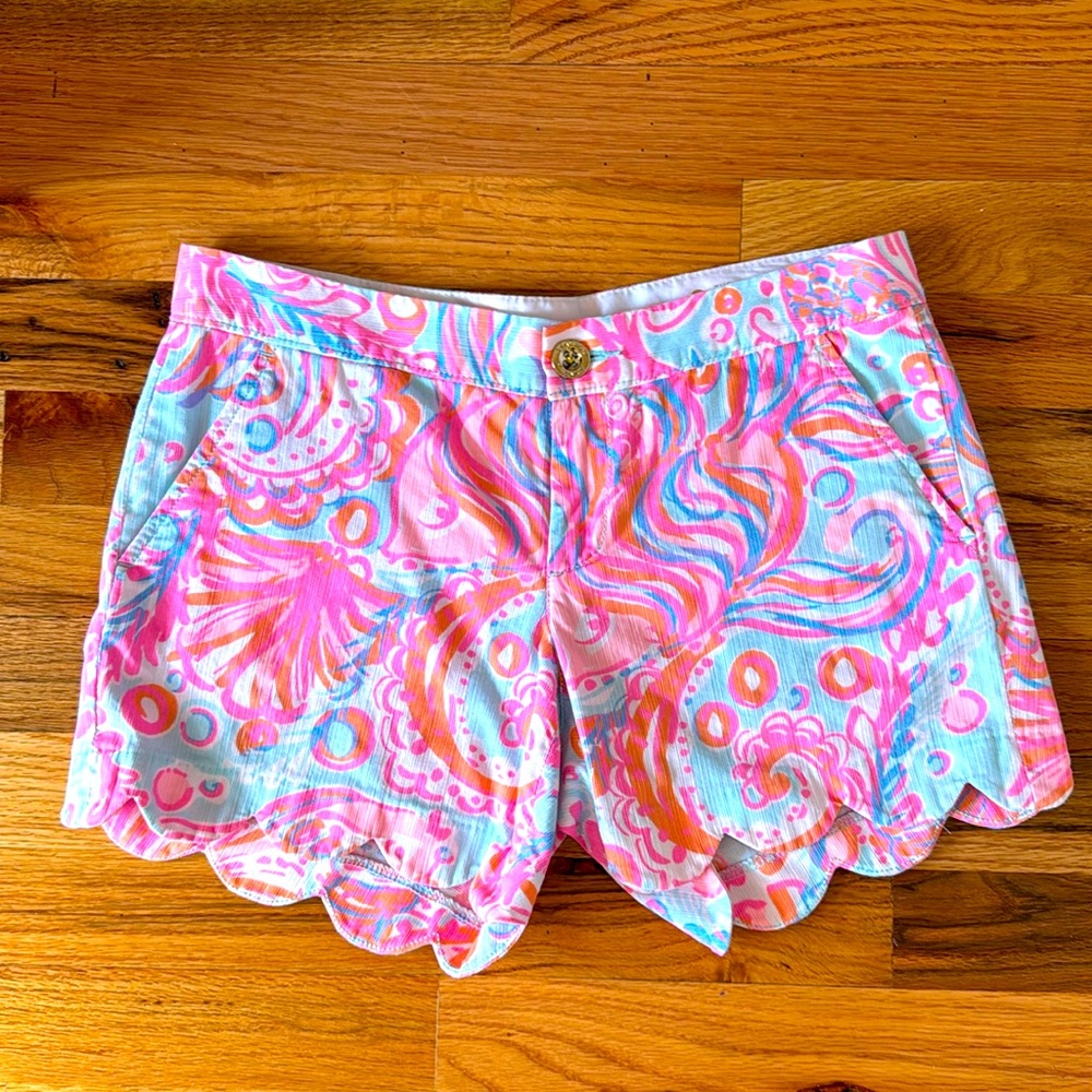 Lilly Pulitzer Buttercup shorts, size 0